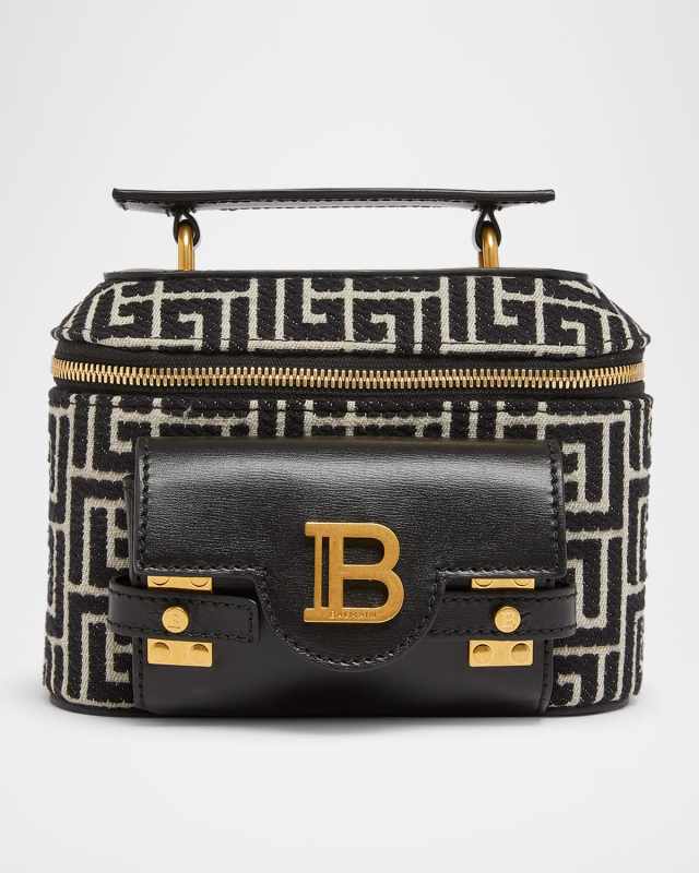 B Buzz Vanity Top-Handle Bag in Monogam Jacquard
